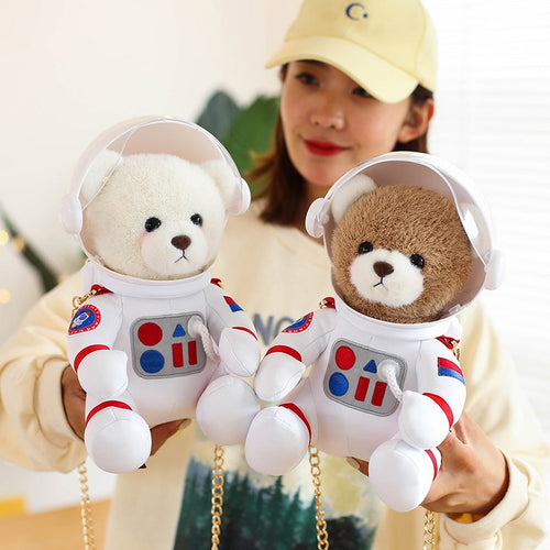 30cm Space Teddy Bear Astronaut Plush Stuffed Toys With/Without Box