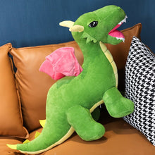 Load image into Gallery viewer, 60cm/80cm/110cm Giant Dragon Stuffed Plush Toys Red &amp; Green
