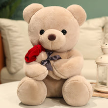 Load image into Gallery viewer, 23cm/35cm/45cm Kawaii Teddy Bear With Roses Soft Plush Toys
