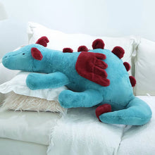 Load image into Gallery viewer, 30cm-120cm Fluffy Hair Blue &amp; White Pterosauria Dragon Plush Toy
