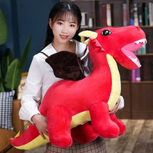 Load image into Gallery viewer, 60cm/80cm/110cm Giant Dragon Stuffed Plush Toys Red &amp; Green
