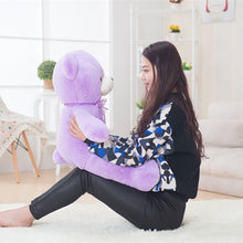 Load image into Gallery viewer, 35cm-80cm Cute Purple Bear Plush Toys High Quality Stuffed Lovely Animals
