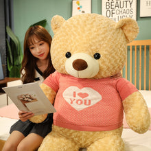 Load image into Gallery viewer, 80cm-120cm Sweater Style Teddy Bear Plush Toy Large Pillow Doll
