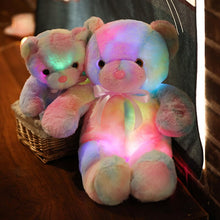 Load image into Gallery viewer, 30cm/50cm Rainbow Creative Light Up LED Teddy Bear Stuffed Animals
