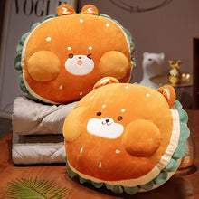 Load image into Gallery viewer, Kawaii Simulation Hamburger Rabbit &amp; Dog Plush Pillow
