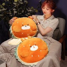 Load image into Gallery viewer, Kawaii Simulation Hamburger Rabbit &amp; Dog Plush Pillow
