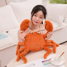 Load image into Gallery viewer, 30cm-60cm Cotton Stuffed Cute Crab with Crown Plush Toys
