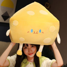 Load image into Gallery viewer, 20cm-50cm Cute Plush Cheese Toys With Little Animals On Top
