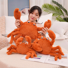 Load image into Gallery viewer, 30cm-60cm Cotton Stuffed Cute Crab with Crown Plush Toys
