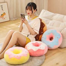 Load image into Gallery viewer, 38cm/58cm Vibrant Donut Plush Pillow Cushions in Different Colours
