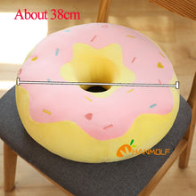 Load image into Gallery viewer, 38cm/58cm Vibrant Donut Plush Pillow Cushions in Different Colours
