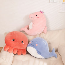 Load image into Gallery viewer, 45cm Cute Cartoon Octopus, Narwhal &amp; Dolphin Stuffed Plush Toys
