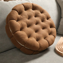 Load image into Gallery viewer, 38cm Cream Sandwich Biscuits Shaped Soft Stuffed Throw Pillows
