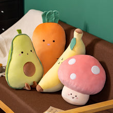 Load image into Gallery viewer, 55cm Cute Fruit &amp; Vegetables Plush Pillow Toys Cute With Different Expressions
