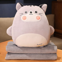 Load image into Gallery viewer, 40cm Cute Lovely Cartoon Round Animal Handwarmer 3 In 1 Blanket
