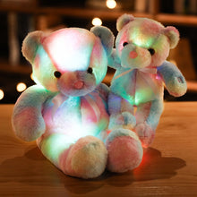 Load image into Gallery viewer, 30cm/50cm Rainbow Creative Light Up LED Teddy Bear Stuffed Animals
