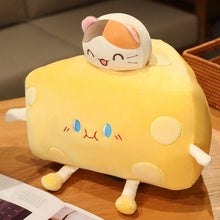 Load image into Gallery viewer, 20cm-50cm Cute Plush Cheese Toys With Little Animals On Top
