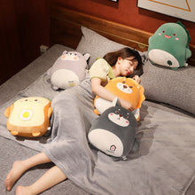 Load image into Gallery viewer, 40cm Cute Lovely Cartoon Round Animal Handwarmer 3 In 1 Blanket
