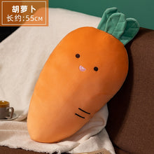 Load image into Gallery viewer, 55cm Cute Fruit &amp; Vegetables Plush Pillow Toys Cute With Different Expressions
