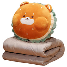 Load image into Gallery viewer, Kawaii Simulation Hamburger Rabbit &amp; Dog Plush Pillow
