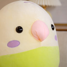 Load image into Gallery viewer, 30cm/40cm Cute Round Cuddly Chirp Budgie Plush Pillow Green &amp; Blue
