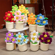 Load image into Gallery viewer, 30cm Sunflower Flowerpot Plush Decoration With Cute Faces
