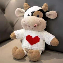 Load image into Gallery viewer, 26cm Cartoon Cow Plush Doll With Many Different Outfits
