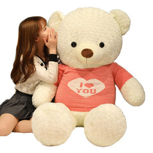 Load image into Gallery viewer, 80cm-120cm Sweater Style Teddy Bear Plush Toy Large Pillow Doll
