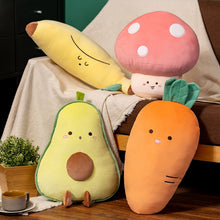 Load image into Gallery viewer, 55cm Cute Fruit &amp; Vegetables Plush Pillow Toys Cute With Different Expressions
