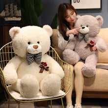 Load image into Gallery viewer, 80cm/100cm Rose Flower Gentleman Teddy Bear Large Plush Toys
