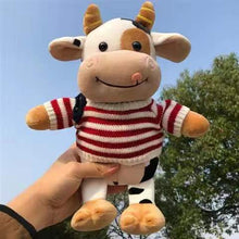 Load image into Gallery viewer, 26cm Cartoon Cow Plush Doll With Many Different Outfits
