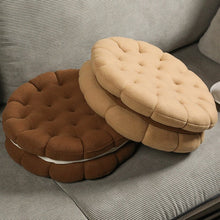 Load image into Gallery viewer, 38cm Cream Sandwich Biscuits Shaped Soft Stuffed Throw Pillows
