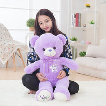 Load image into Gallery viewer, 35cm-80cm Cute Purple Bear Plush Toys High Quality Stuffed Lovely Animals
