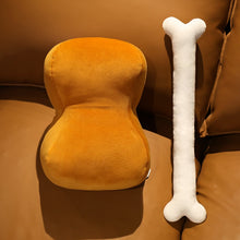 Load image into Gallery viewer, Meat Bone Stuffed Plush Pillow Detachable Bone Plush Toy
