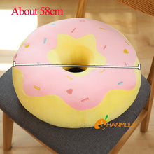 Load image into Gallery viewer, 38cm/58cm Vibrant Donut Plush Pillow Cushions in Different Colours
