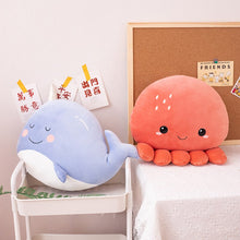 Load image into Gallery viewer, 45cm Cute Cartoon Octopus, Narwhal &amp; Dolphin Stuffed Plush Toys
