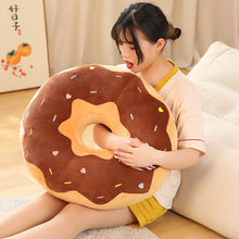 Load image into Gallery viewer, 38cm/58cm Vibrant Donut Plush Pillow Cushions in Different Colours
