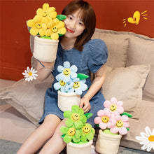 Load image into Gallery viewer, 30cm Sunflower Flowerpot Plush Decoration With Cute Faces
