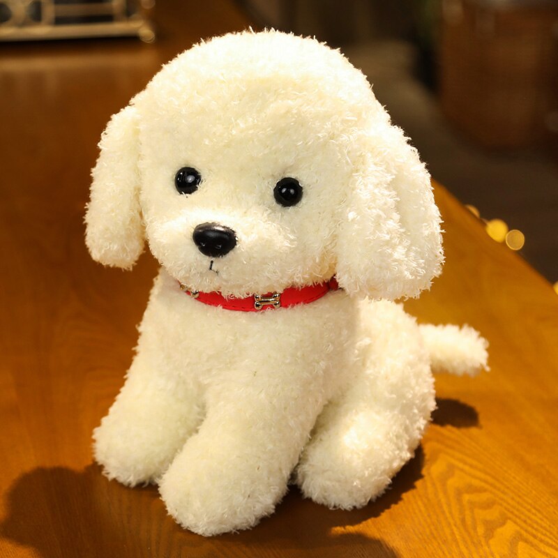 22cm/28cm Real Life Teddy Dog Poodle Plush Toys Stuffed Animal Doll