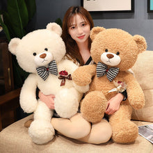 Load image into Gallery viewer, 80cm/100cm Rose Flower Gentleman Teddy Bear Large Plush Toys
