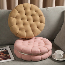 Load image into Gallery viewer, 38cm Cream Sandwich Biscuits Shaped Soft Stuffed Throw Pillows
