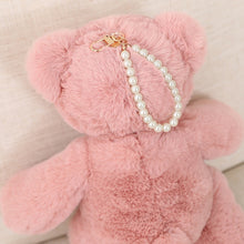 Load image into Gallery viewer, 35cm Cute Teddy Bear Plush Dolls With Pearl Keychains
