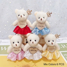 Load image into Gallery viewer, 10cm 6Pcs Teddy Bear Plush Toys In Many Different Clothes
