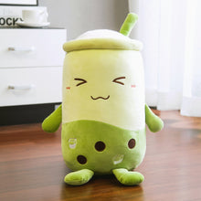 Load image into Gallery viewer, 25cm/50cm Green/Pink/Brown Matcha Bubble Tea Cup Plush Toys
