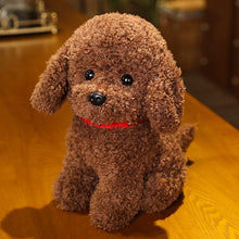 Load image into Gallery viewer, 22cm/28cm Real Life Teddy Dog Poodle Plush Toys Stuffed Animal Doll
