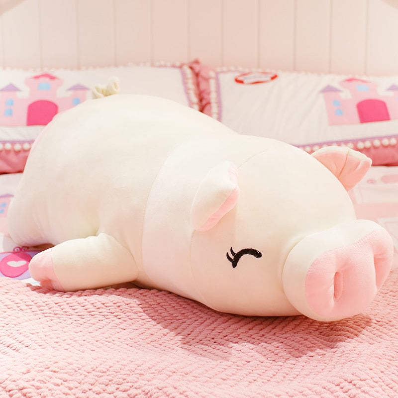 40cm-75cm Squishy Pig Stuffed Doll Laying Down Plush