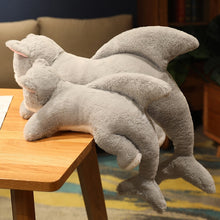 Load image into Gallery viewer, 50cm-90cm Kawaii Transformation Morphing Shark &amp; Cat Plush Toys
