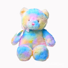 Load image into Gallery viewer, 28cm/35cm Creative Colourful Teddy Bear Stuffed Animal Plush Toy With Ribbon
