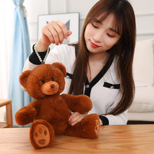 Load image into Gallery viewer, 35cm Cute Teddy Bear Plush Dolls With Pearl Keychains
