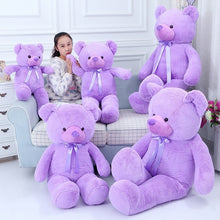 Load image into Gallery viewer, 40cm/60cm/80cm/100cm Super Big Vibrant Purple Tedddy Bear
